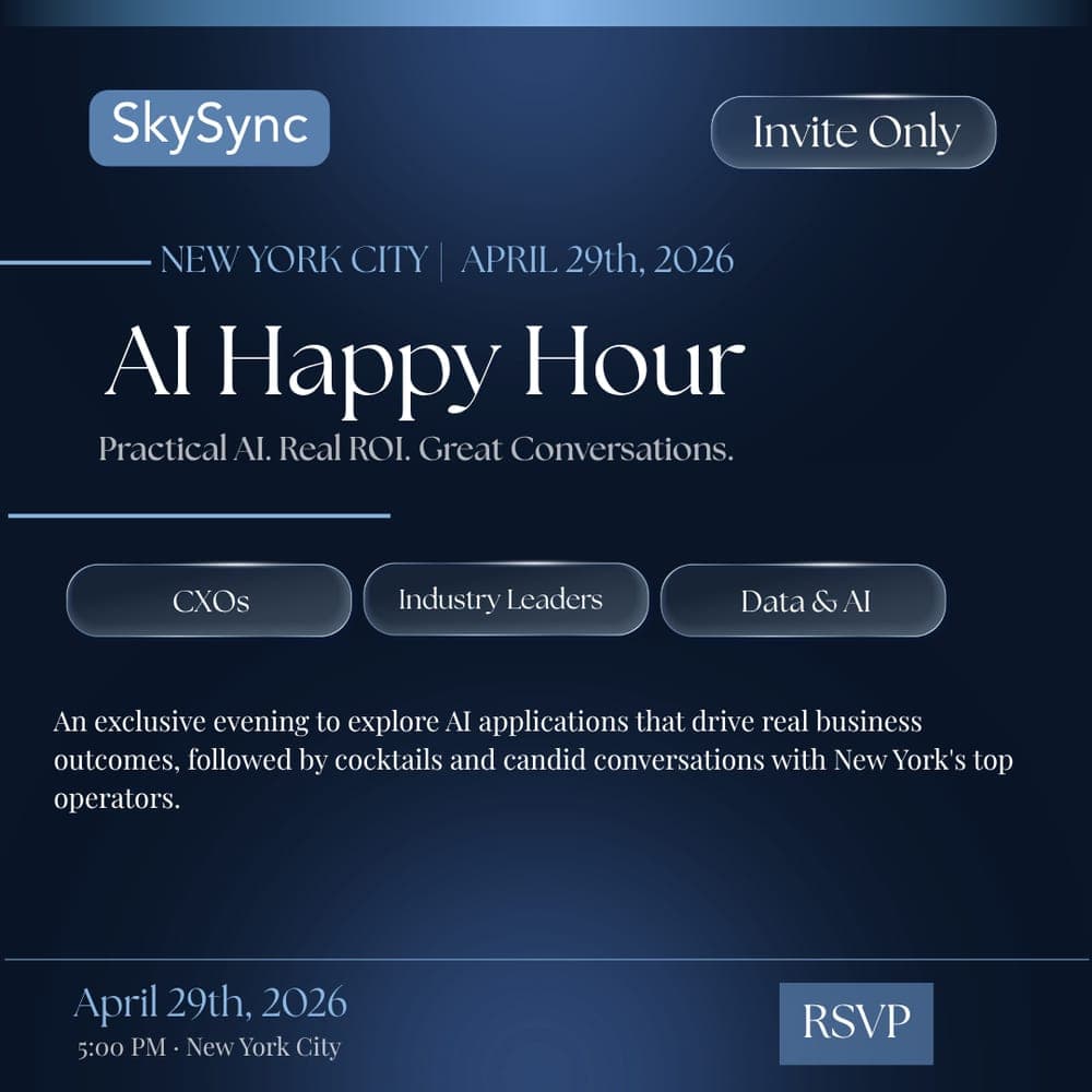 SkySync AI Happy Hour — New York City, April 29, 2026