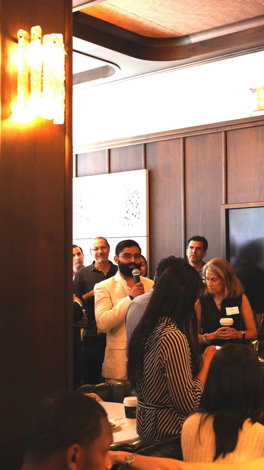 Akshit Kandi at the SkySync Founder & Investor Breakfast