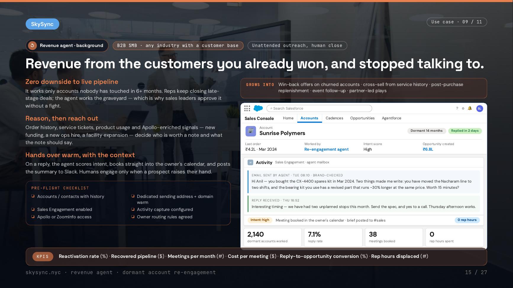Revenue from customers you already won